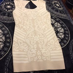 Cream and white dress